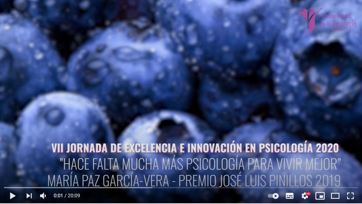 Entrevista con María Paz García Vera sobre su dedicación a las víctimas del terrorismo con motivo de la VII Jornada de Excelencia e Innovación en Psicología 2020